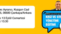 Novarge ve Angef'ten  Kriz ve Stres Yönetimi Eğitimi