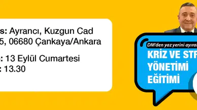 Novarge ve Angef'ten  Kriz ve Stres Yönetimi Eğitimi